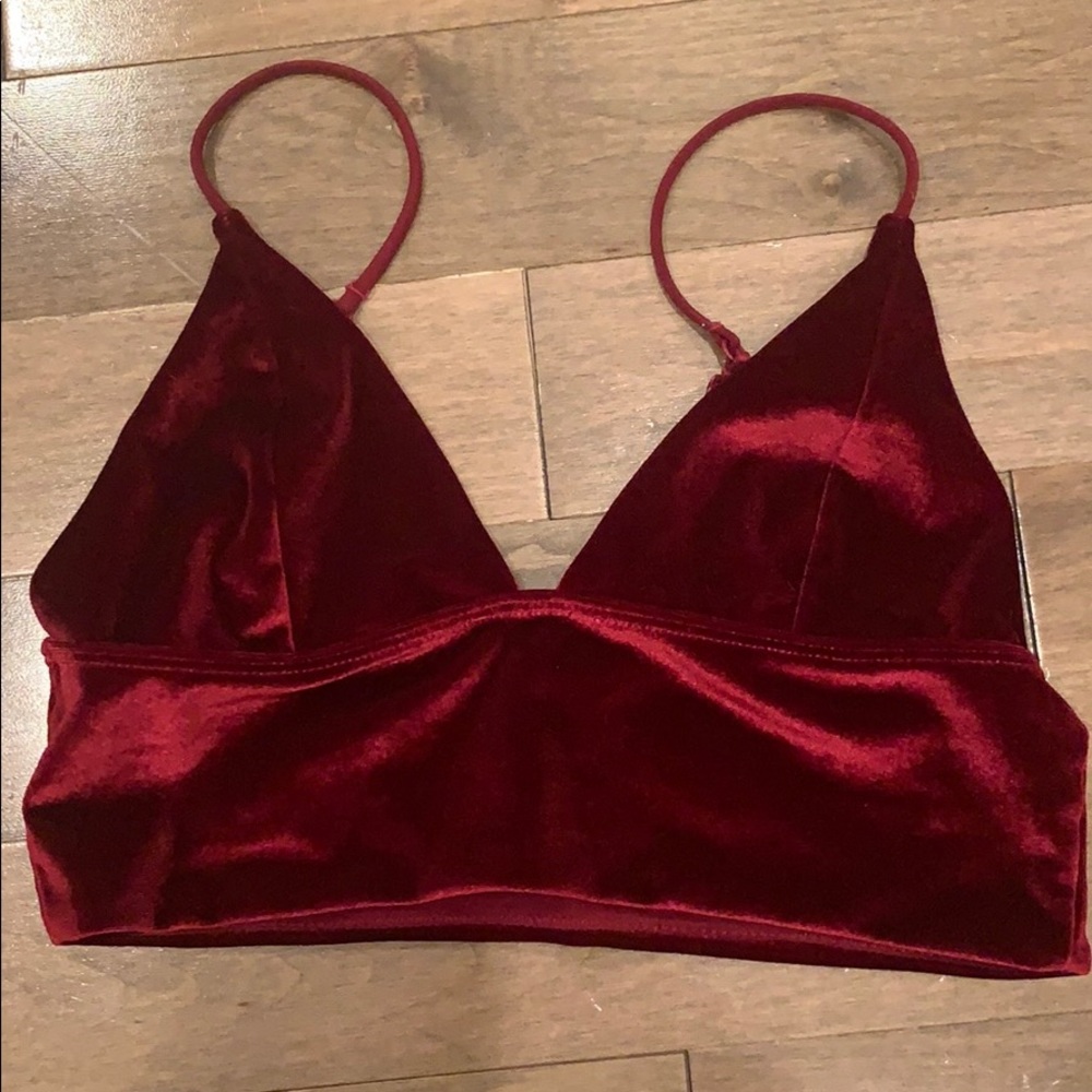 Velvet bralette